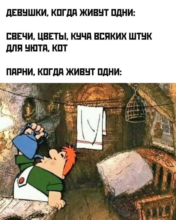 Парни когда живут одни