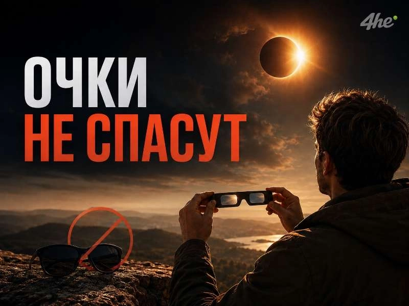Почему обычные солнечные очки не защищают во время затмения