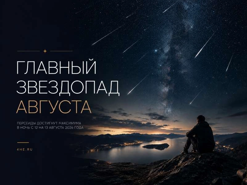 Что такое Персеиды и когда смотреть звездопад в августе 2026 года