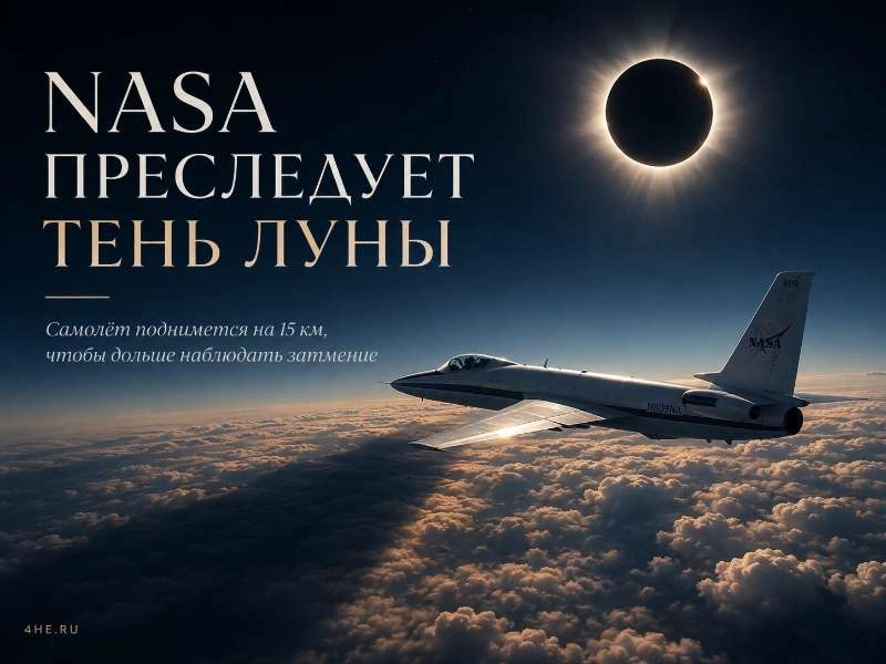 NASA будет преследовать тень Луны на высоте 15 километров
