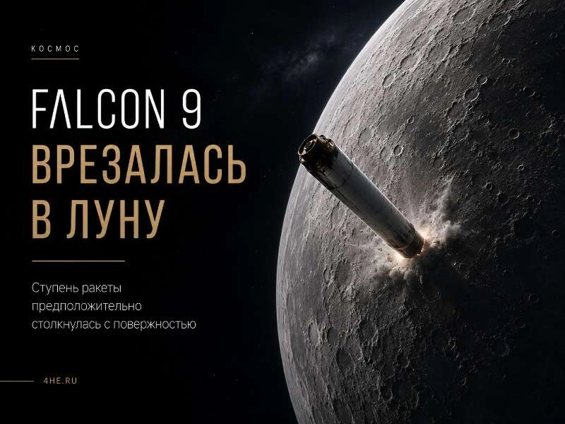 Ступень ракеты Falcon 9 предположительно врезалась в Луну